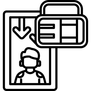 kart simge vektör çizim