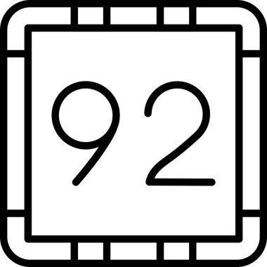 Takvim simgesi, vektör çizimi