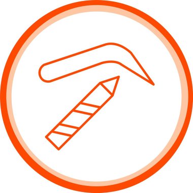 Kaş Kalemi Simgesi, Web Kullanımı için Basit Vektör İllüstrasyonu