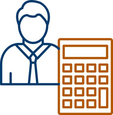 Web Kullanımı için Hesap Simgesi, Basit Vektör İllüstrasyonu