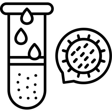 Kimyasal deney laboratuvar simgesi