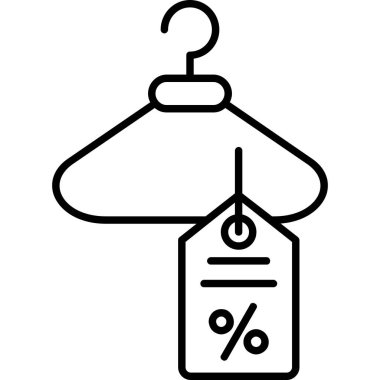 Taslak biçiminde indirimli etiket fiyat simgesi