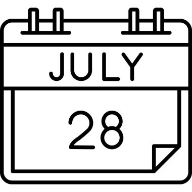 Takvim simgesi tasarımı, vektör illüstrasyonu