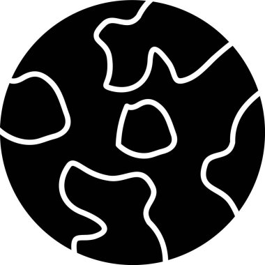 Gezegen ikonu vektör illüstrasyonu