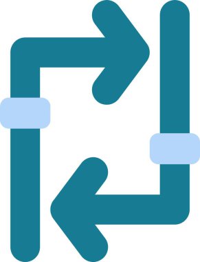 Oklar ok yönü simgesi ile doldurulmuş - taslak biçimi