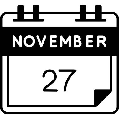 Takvim simgesinin vektör illüstrasyonu