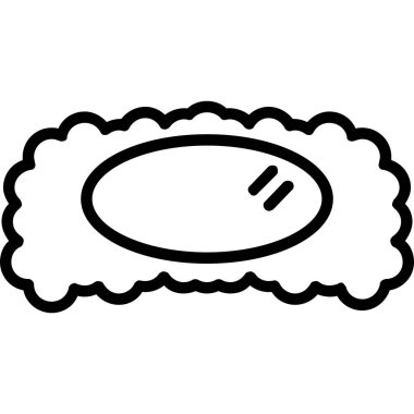 ay simge, basit vektör çizim