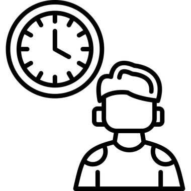 saat adam simgesi, özet biçimi