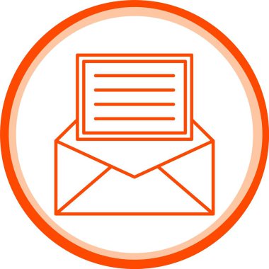 Web Kullanımı için E- posta Simgesi, Basit Vektör İllüstrasyonu