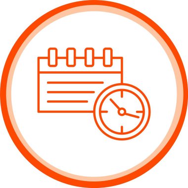 Web Kullanımı için Teslim Tarihi Simgesi, Basit Vektör İllüstrasyonu