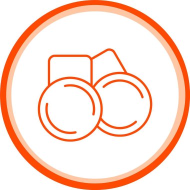 Dondurma Simgesi, Web Kullanımı için Basit Vektör İllüstrasyonu