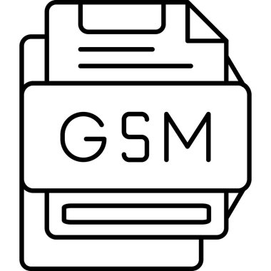 Dosya biçim simgesinin vektör illüstrasyonu