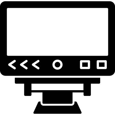 bilgisayar ekranı simgesi, vektör illüstrasyonu