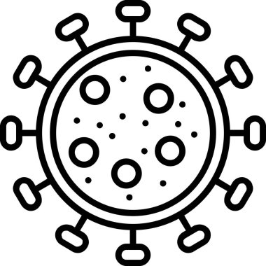 Virüs Simgesi, vektör illüstrasyonu