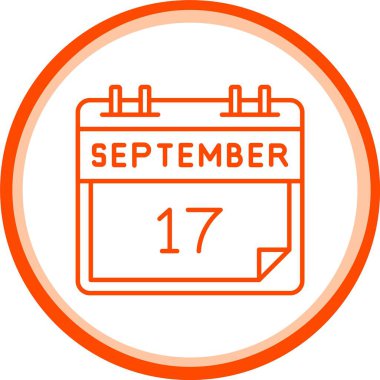 17 Eylül Simgesi, Web Kullanımı için Basit Vektör İllüstrasyonu