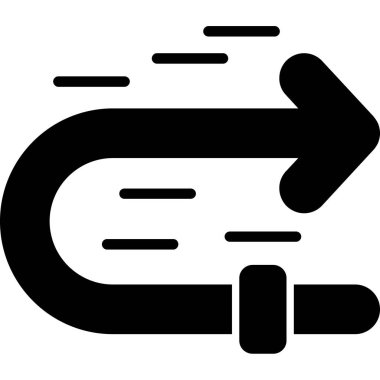 ok yönü simgesi ana hat biçiminde