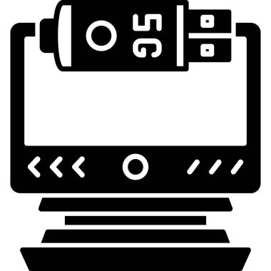 Kamera simgesi. Basit vektör çizim