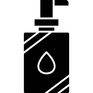 Sprey Şişe Vektörü Kabartma Simgesi Tasarımı