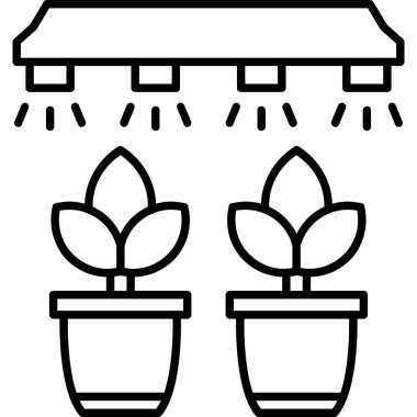 Bahçıvanlık. Web simgesi vektör illüstrasyonu