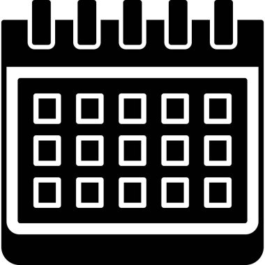 Takvim simgesi, vektör çizimi