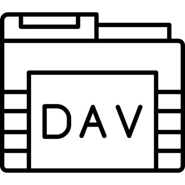 dosya biçimi simgesi basit vektör illüstrasyonu