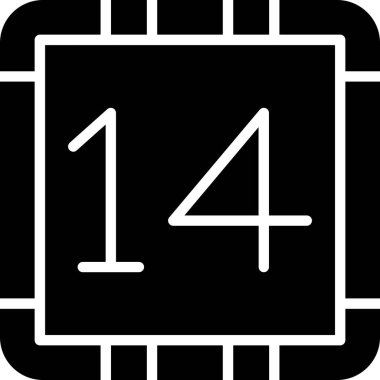 Takvim simgesi vektör illüstrasyonu