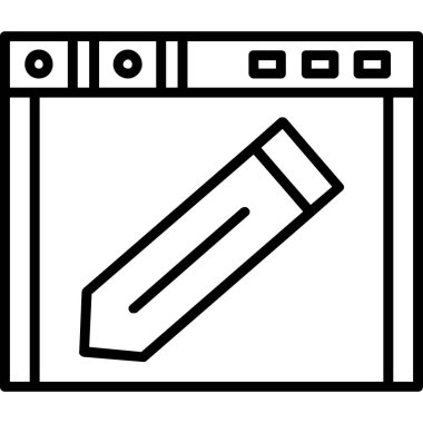 Pil. Web simgesi basit illüstrasyon
