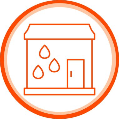 Su Hortumu Simgesi, Web Kullanımı için Basit Vektör İllüstrasyonu