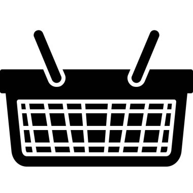 Alışveriş arabası simgesi. Alışveriş arabası vektör simgesi web için basit örnek