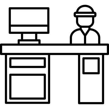 bilgisayar masaüstü simgesi, vektör illüstrasyonu