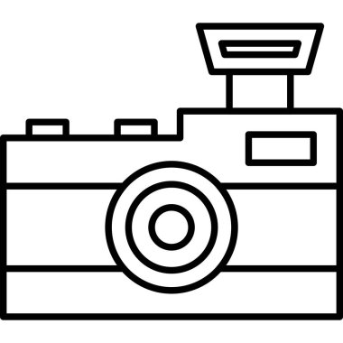 Kamera. Web simgesi basit tasarım