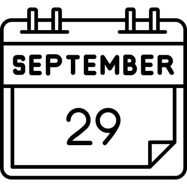 Takvim simgesinin vektör illüstrasyonu