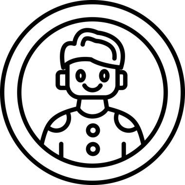 Maskeli bir adamın vektör çizimi