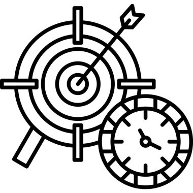 Hedef. Web simgesi basit illüstrasyon