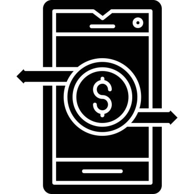 Dolar. Web simgesi basit tasarım