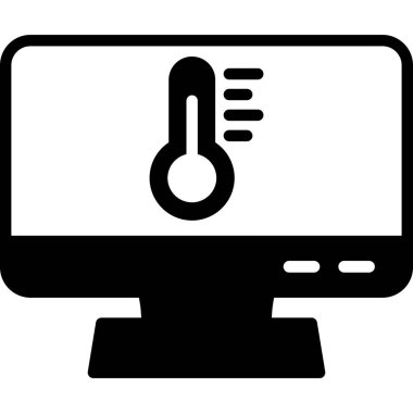 Bilgisayar monitörü. Basit resimleme