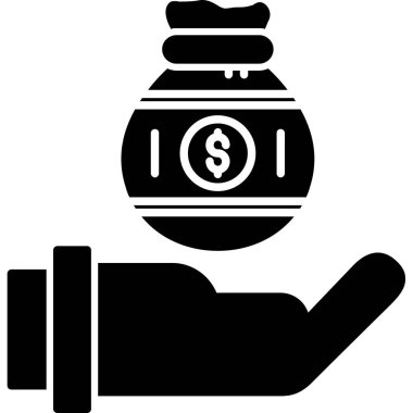 Banka. Web simgesi basit illüstrasyon