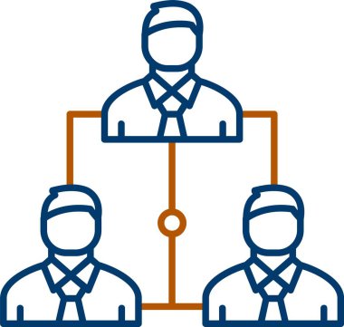 Hiyerarşi Simgesi, Web Kullanımı için Basit Vektör İllüstrasyonu