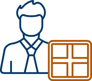 Web kullanımı için Kullanıcı Simgesi, Basit Vektör İllüstrasyonu