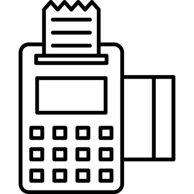 bank terminal vektör simgesi