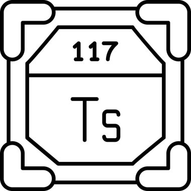 Masa simgesi. Çizginin vektör illüstrasyonu