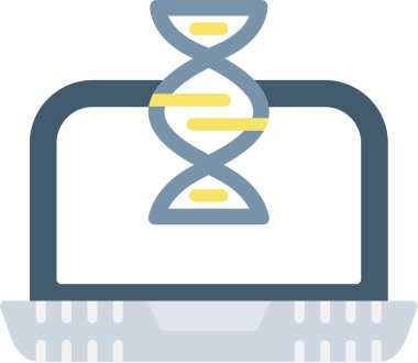 DNA araştırma vektör simgesi