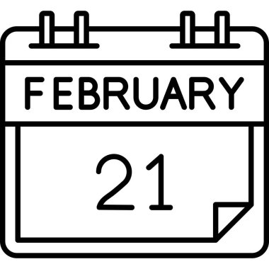 14 Şubat takvim simgesi