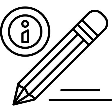 kalem simgesi vektör illüstrasyonu