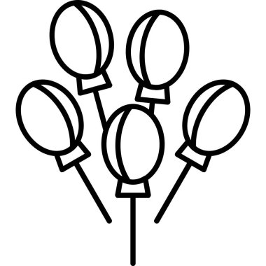 Parti. Web simgesi basit illüstrasyon