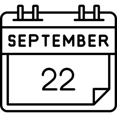 Eylül 2 ve - Takvim vektör simgesi takvim ve takvim