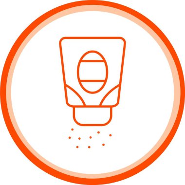 Web Kullanımı için Toz Simgesi, Basit Vektör İllüstrasyonu