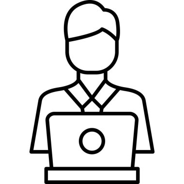 işletme yöneticisi vektör simgesi