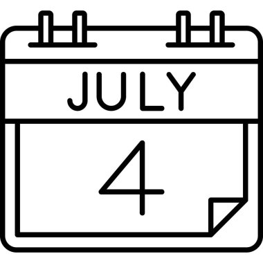 Takvim Temmuz simgesi, kolayca düzenleyebilen ya da düzenleyebilen