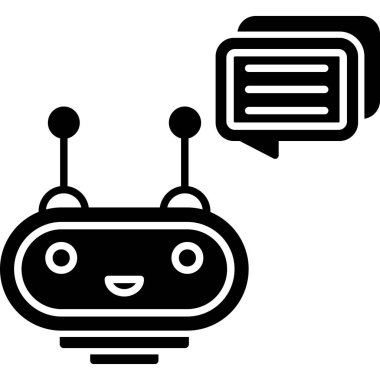 robot simge vektörü, özet biçimi